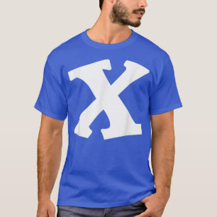 Camiseta Letra divertida alfabeta X maestra de jardín de in