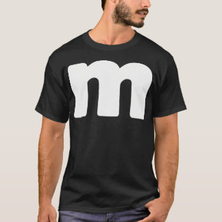 Camiseta Letra divertida M Grupos Halloween Equipo fácil pe