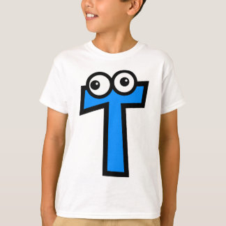 Camiseta Letra divertida T del monograma