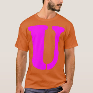 Camiseta Letra divertida U Alfhabet Teacher Kindergarten T-