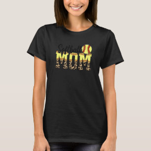 Camiseta Letra dulce de mamá de bola de bola de bola