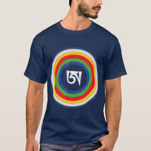 Camiseta Letra dzogchen a símbolo budismo tibetano