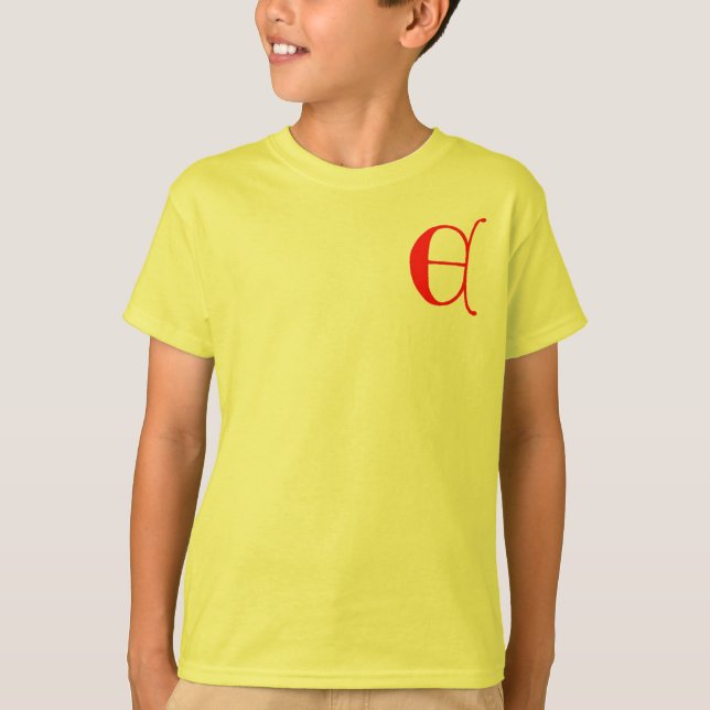 Camiseta Letra E (Anverso)
