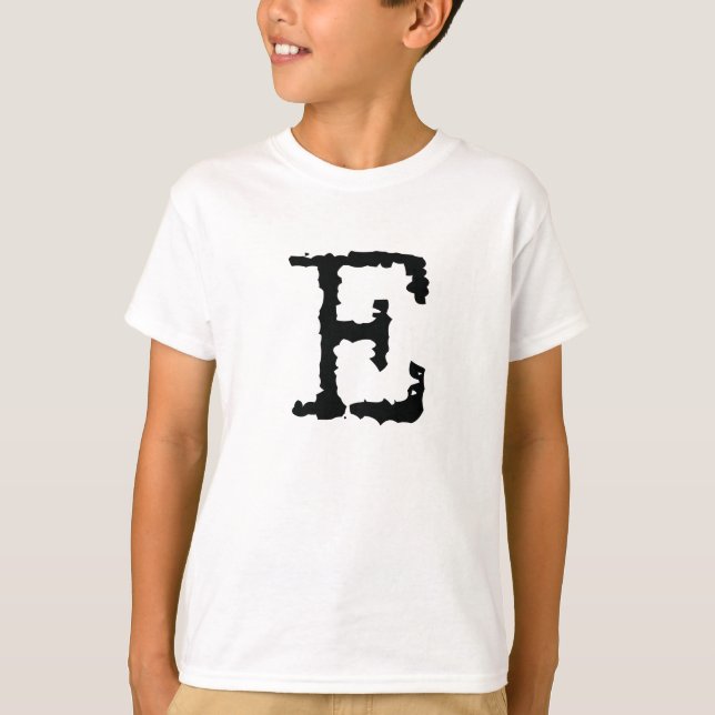 Camiseta Letra E (Anverso)