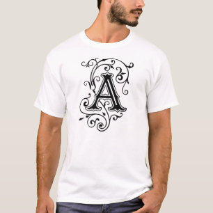 Camiseta Letra elegante del estilo del Victorian un