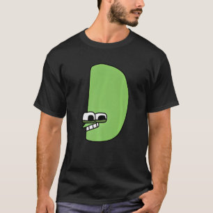 Camiseta Letra emoción D alfabeto lore