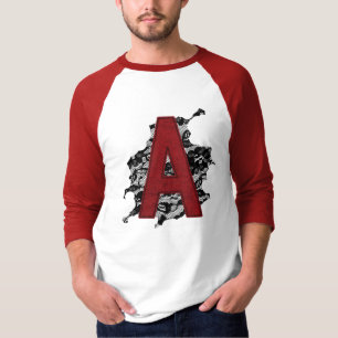Camiseta Letra escarlata A