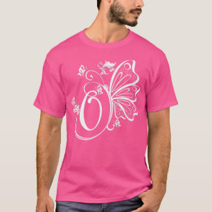 Camiseta Letra estética de mariposa grunge o mono