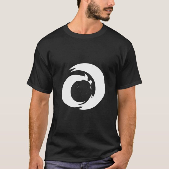 Camiseta Letra estilizada "A" Monograma Arte Moderno (Anverso)