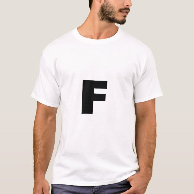 Camiseta Letra F (Anverso)