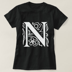 Camiseta Letra fancy N