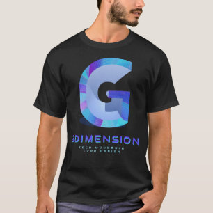 Camiseta Letra G Moderna en Tecnología 3D Monograma Elegant