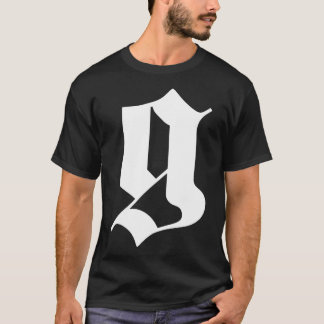 Camiseta letra g para gótico