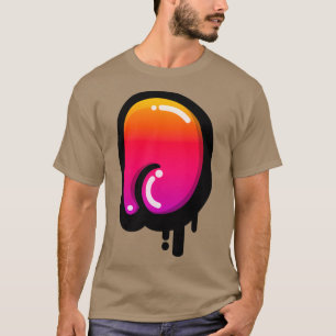 Camiseta Letra graffiti D