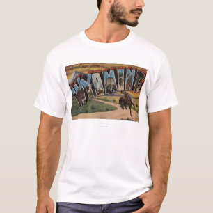 Camiseta Letra grande ScenesWyoming de Wyoming (vaquero)