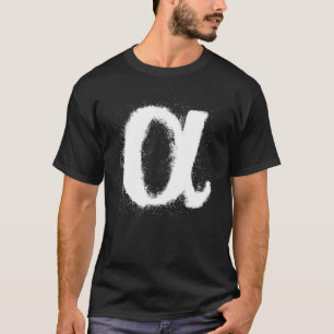Camiseta Letra griega alfa Símbolo alfabeto helénico