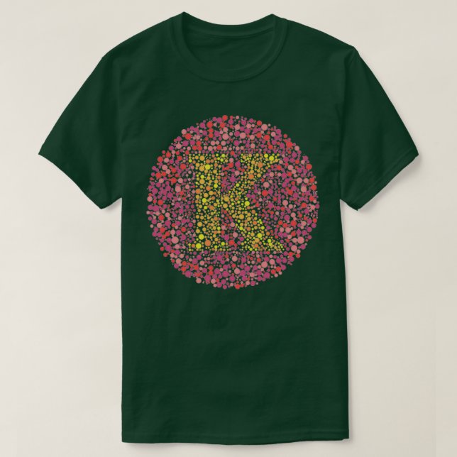 Camiseta Letra griega kappa círculo de prueba ocular 2 (Diseño del anverso)