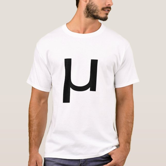 Camiseta Letra griega mu (Anverso)