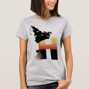 Camiseta Letra H de Monograma de Halloween