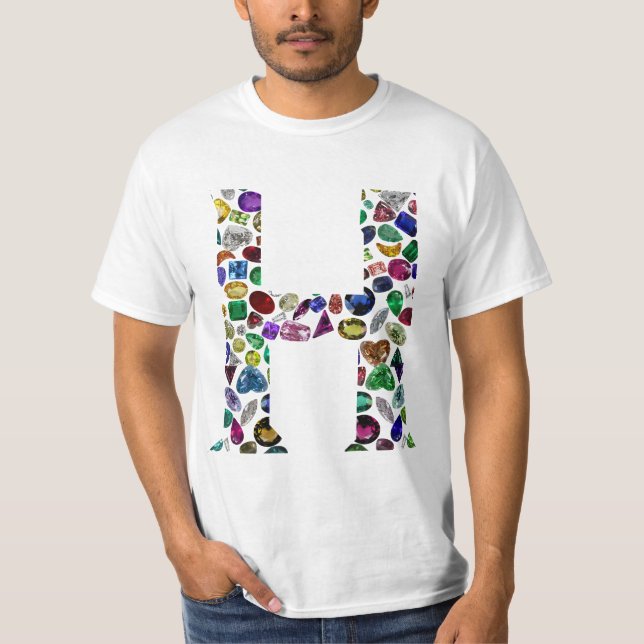 Camiseta Letra H monograma (Anverso)
