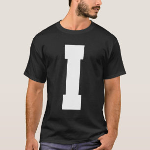 Camiseta Letra I mayúscula Alphabet