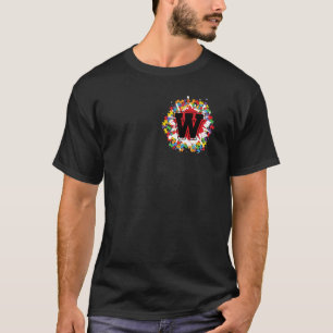 Camiseta Letra inicial de concienciación sobre el autismo p