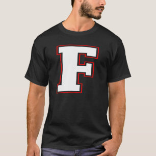 Camiseta Letra inicial F monograma F mayúscula Alfabeto