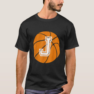 Camiseta Letra inicial J minúscula ball para juego de balon