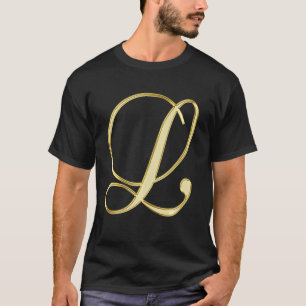 Camiseta Letra inicial monograma L