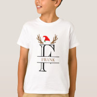 Letra Inicial Personalizada F Santa Sombrero Cuern