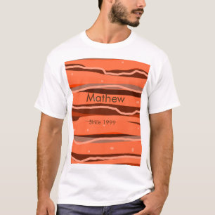 Camiseta letra inicial simple monograma agregar nombre arte