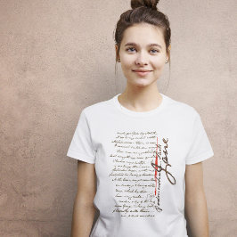 Camiseta Letra Jane Austen
