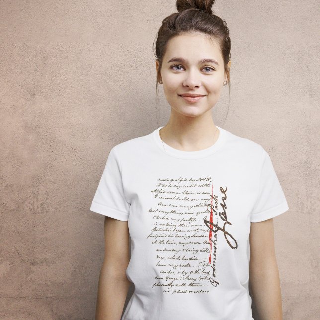 Camiseta Letra Jane Austen (Subido por el creador)