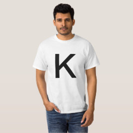 Camiseta Letra K