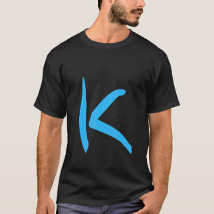 Camiseta Letra K manuscrita del alfabeto