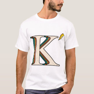 Camiseta Letra kappa K retro transparente