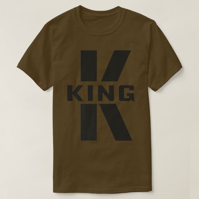 Camiseta Letra King Costume K Matanza Parejas Regalos Q Par (Diseño del anverso)