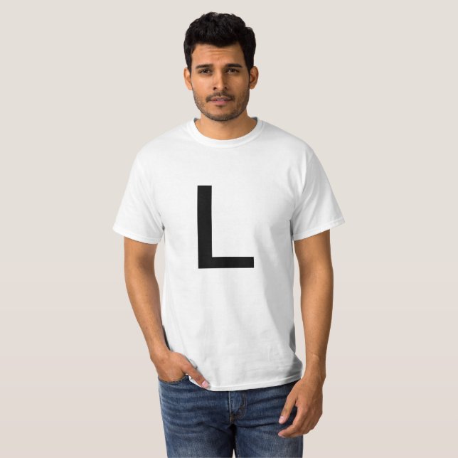 Camiseta Letra L (Anverso completo)