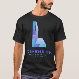 Camiseta Letra L Moderna en Monograma 3D Tech