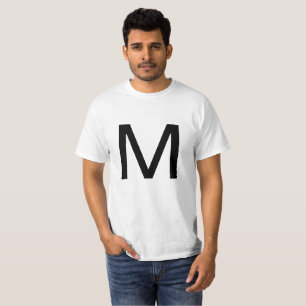 Camiseta Letra M