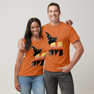 Camiseta Letra M de Monograma de Halloween
