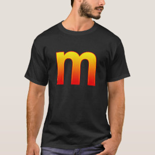 Camiseta Letra M Grupo de Carnaval de Disfraces de Hallowee