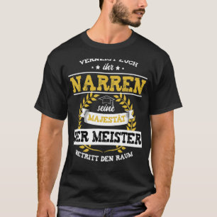 Camiseta Letra maestra del señor Meisterprüfung diciendo