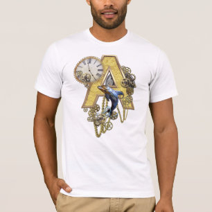 Camiseta Letra mayúscula A del monograma alfabético