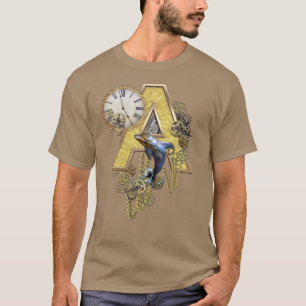 Camiseta Letra mayúscula A del monograma alfabético