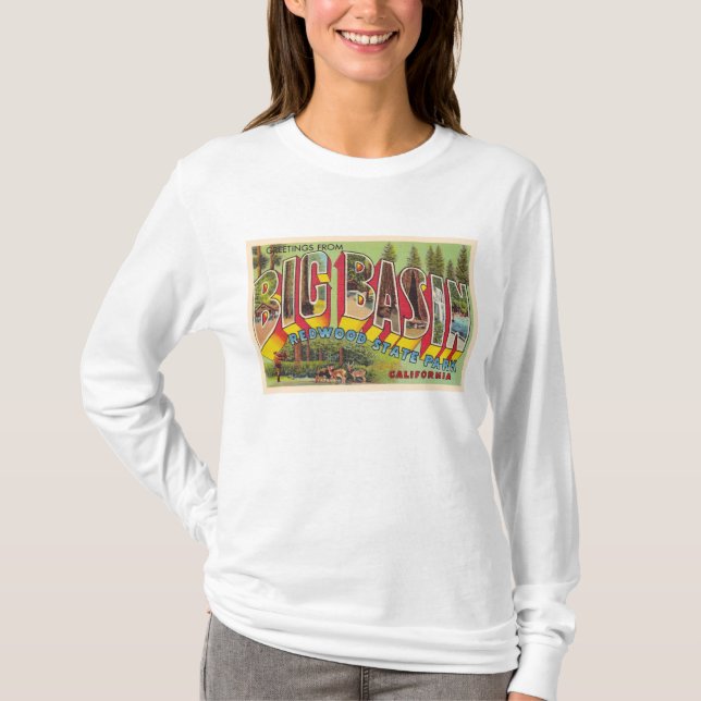 Camiseta Letra mayúscula grande de Gran Cuenca californiana (Anverso)
