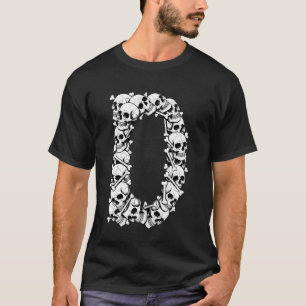 Camiseta Letra mayúscula inicial D divertido disfraz de Hal