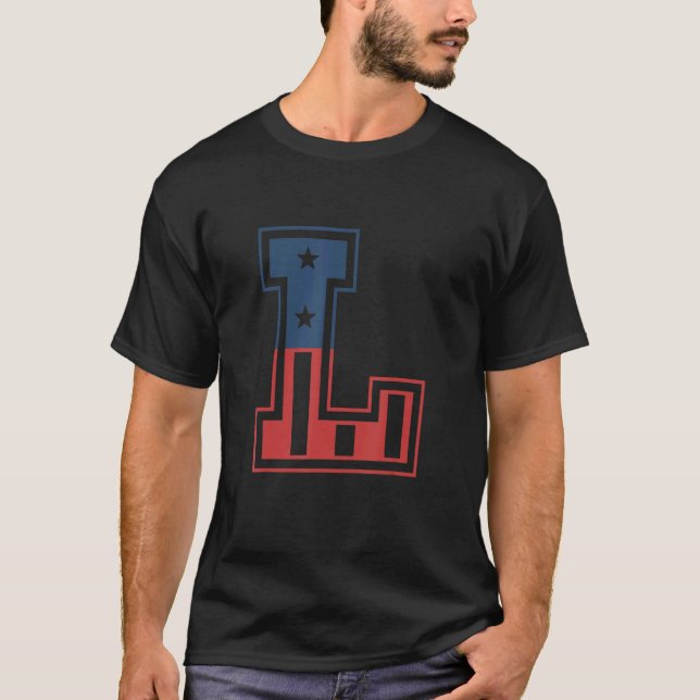 Camiseta Letra mayúscula L (Anverso)