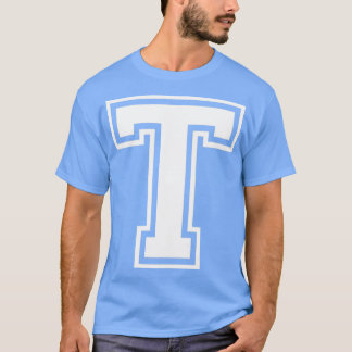 Camiseta Letra mayúscula Nombre Monograma inicial T Texto b