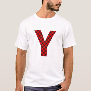 Camiseta Letra mayúscula Y de búfalo simple
